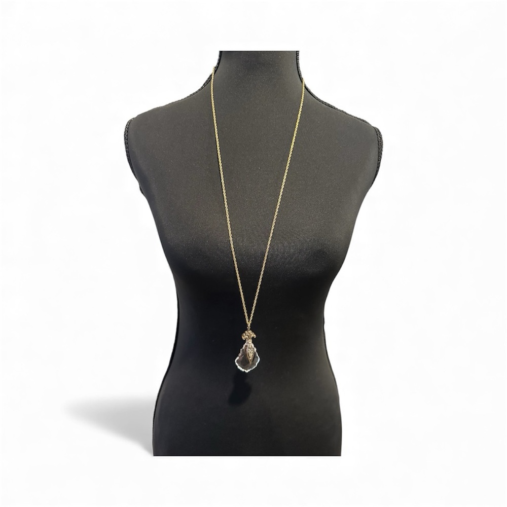 Virgins Saints & Angels Vintage Rare Gold pendant Necklace